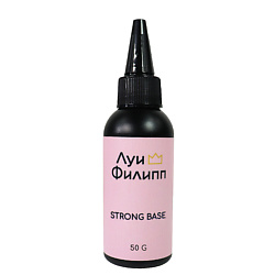 Прозрачная База для ногтей Strong Base черная баночка с носиком