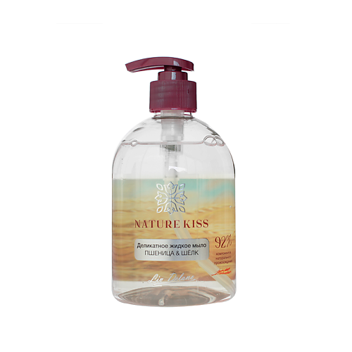 LIV DELANO Деликатное жидкое мыло Пшеница & Шелк Nature Kiss 480.0 мыло для рук nature