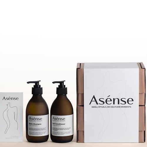 цена Набор для ухода за волосами ASENSE Подарочный набор парфюмированный шампунь и кондиционер аромат лемонграсса