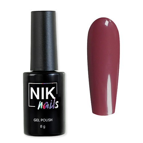 Гель-лак для ногтей NIK NAILS Гель-лак для ногтей темного плотного оттенка Dark цена и фото