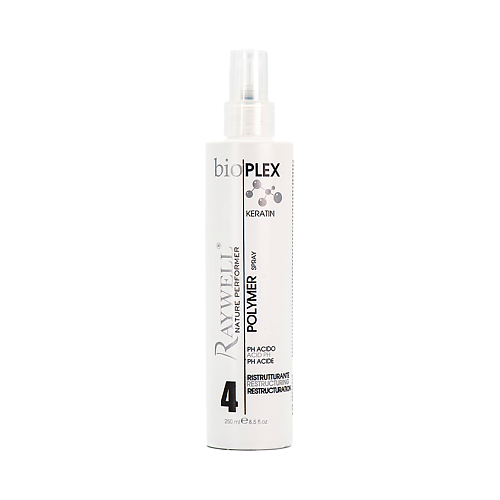 RAYWELL Спрей-полимер BIOPLEX термозащитный 250.0 маска закрывающая чешуйки волос bioplex