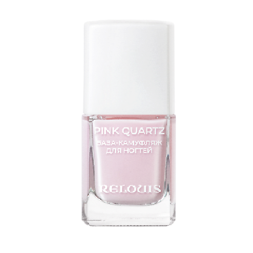 RELOUIS База-камуфляж для ногтей Pink Quartz тени для век luxvisage glitter rock жидкие pink quartz тон 303