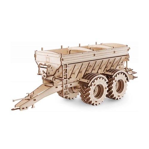 EWA ECO-WOOD-ART Деревянный конструктор 3D Прицеп к трактору КИРОВЕЦ К-7М 1.0 это грузовик а это прицеп
