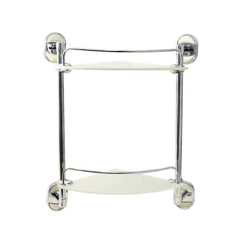 Полка для ванной SOLINNE Полка стеклянная двухъярусная Element аксессуары для ванной и туалета ideal standard полка для полотенец подвесная