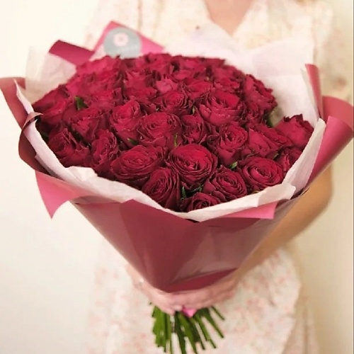 FLOWERY Роза Кения 40 см красные (Standart) 35 шт