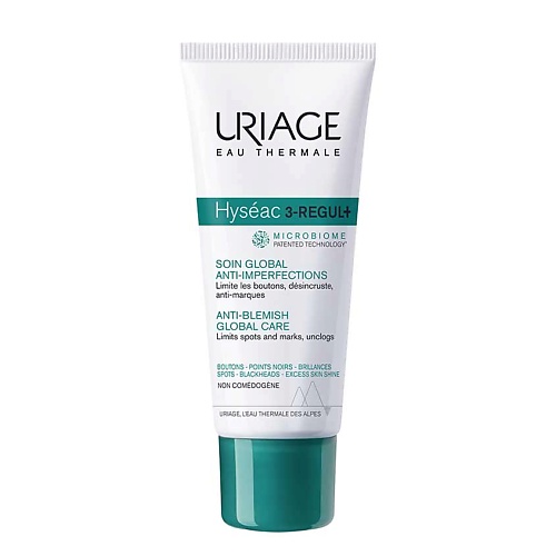 URIAGE Исеак 3-REGUL+ глобальный уход против несовершенств кожи 40.0 крем для лица uriage hyseac 3 regul global skin care 40 мл
