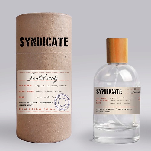 SYNDICATE Парфюмерная вода  Santal woody 100.0 яблочный сок santal 1 литр