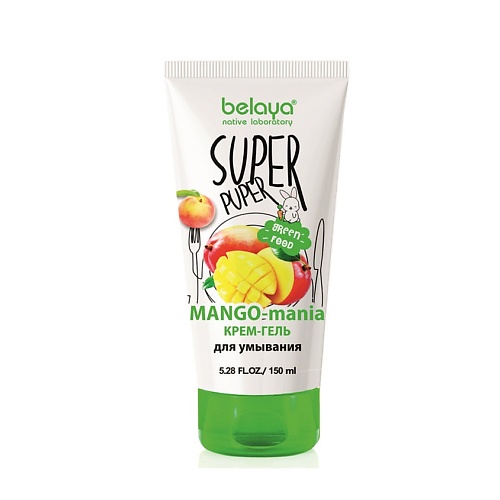 крем для умывания belaya крем гель для умывания mango mania super puper Крем для умывания BELAYA Крем-гель для умывания MANGO-mania SUPER PUPER