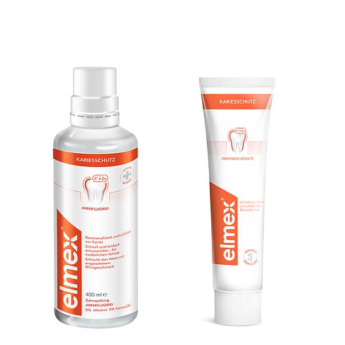 COLGATE Elmex набор для ухода за полостью рта ополаскиватель + зубная паста 1.0 MPL302954