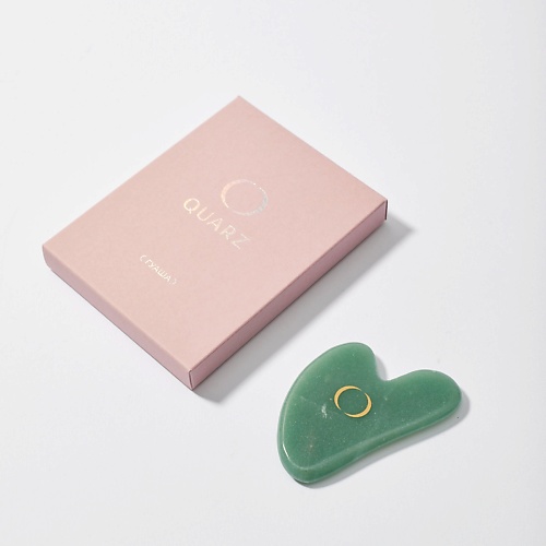 QUARZ Гуаша из зеленого авантюрина (сердечко) резинка для волос конфетти набор 8 шт сердечко розовый