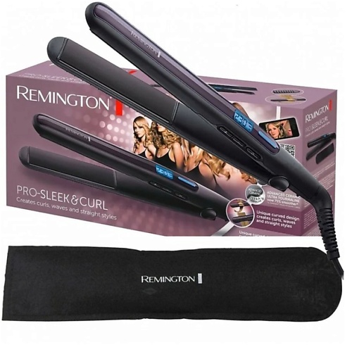 REMINGTON Выпрямитель для волос PRO-Sleek and Curl S6505 remington фен для волос silk ac9096