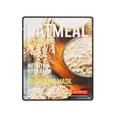 DERMAL Superfood Маска для лица с овсяными отрубями 25.0