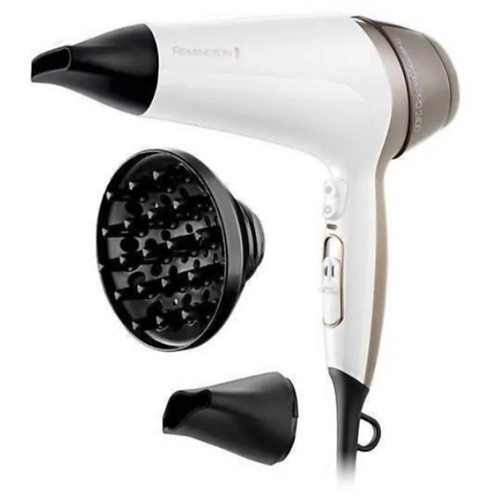 Фен REMINGTON Фен для волос Thermacare Pro 2400 D5720, белый фен remington shine therapy pro ac9300