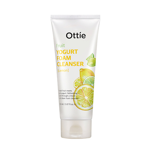 Пенка для снятия макияжа OTTIE Йогуртовая пенка для умывания Лимон Ottie Fruits Yogurt Foam Cleanser Lemon
