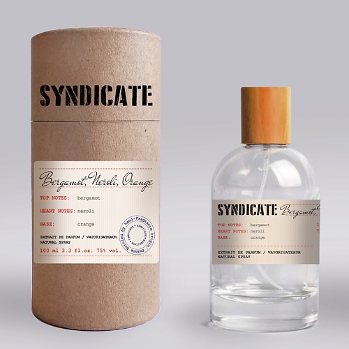 SYNDICATE Парфюмерная вода Bergamot, Neroli, Orange 100.0