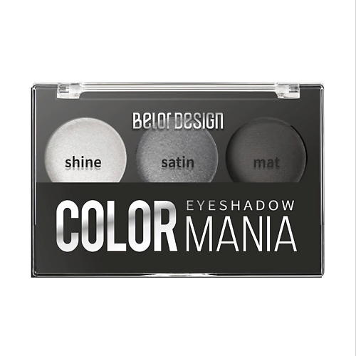 фото Belor design тени для век 3-х цветные color mania