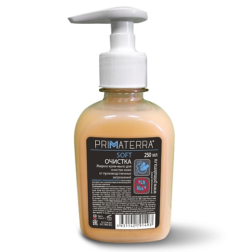 Мыло жидкое PRIMATERRA Жидкое крем-мыло для очистки кожи  от производственных загрязнений SOFT