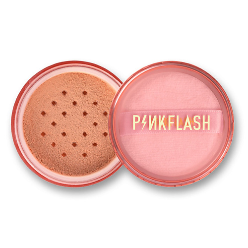 фото Pink flash пудра рассыпчатая для натурального макияжа, оттенок №000 "прозрачный"