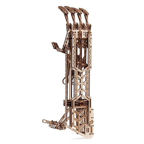 DROVO Деревянный конструктор 3D Механическая рука 1.0 третья рука для пайки 10х 7 5х 2 5х 18 16 16 5