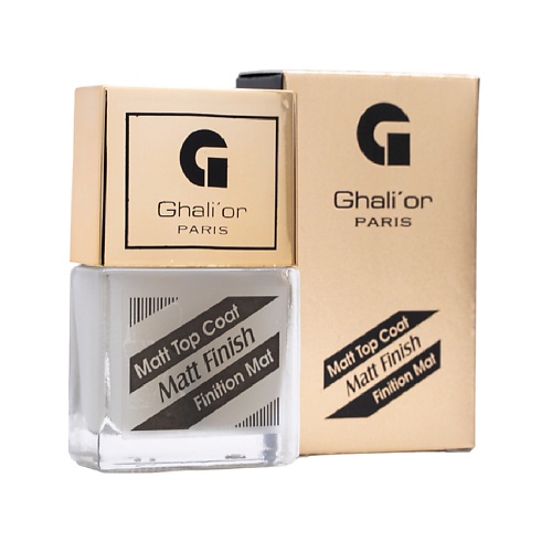 GHALI' OR Лак для ногтей с витамином В Matt Top Coat Матовое бесцветное покрытие 11.0