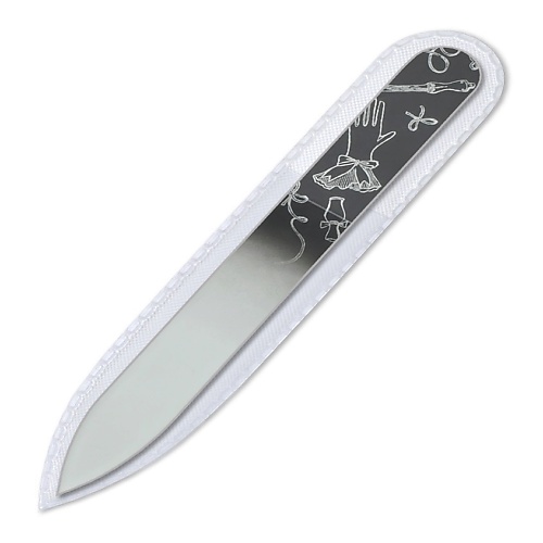 ZWINGER Пилка для ногтей стеклянная, 90 мм zwinger палочка для кутикулы и ногтей стеклянная 115мм 1 0