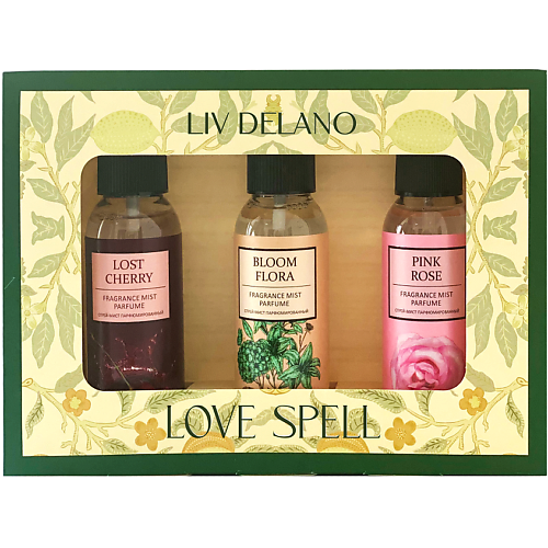 LIV DELANO Подарочный набор Спрей-мист парфюмированный Love Spell
