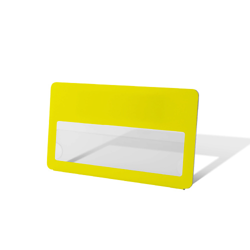 FLEXPOCKET Бейдж пластиковый с окном, на магните кошелёк на магните отдел для купюр для карт для монет цвет жёлтый