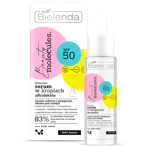 

BIELENDA Защитная ультралегкая сыворотка в каплях SPF50 BEAUTY MOLECULES 30.0, Защитная ультралегкая сыворотка в каплях SPF50 BEAUTY MOLECULES