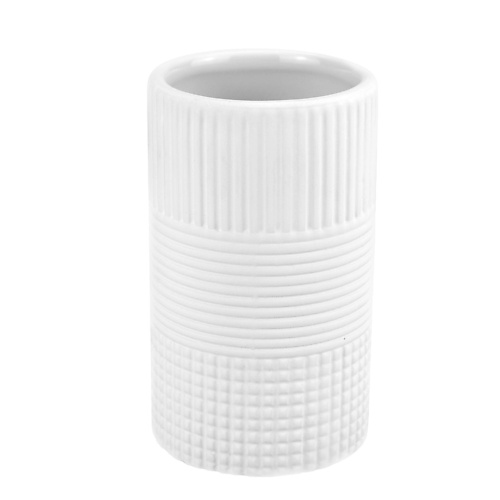 ND PLAY Стакан для зубных щеток «Square» набор для ванной 6 предметов бежевый пластик ведро для мусора ершик для туалета стакан подставка для зубных щеток дозатор мыльница y4 6500