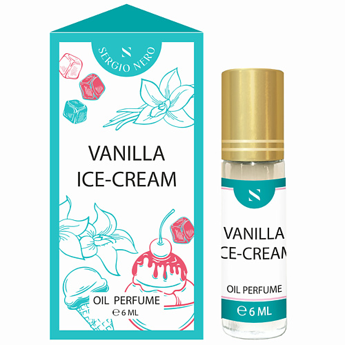 VANILLA Духи масляные Vanilla Ice-cream 6.0 масляные духи библиотека ароматов попкорн 10 мл