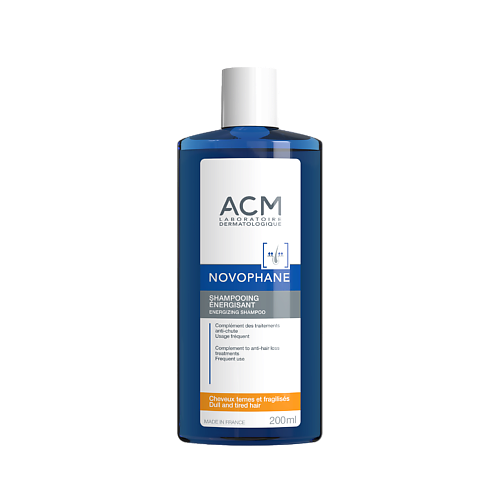 Шампунь для волос ACM LABORATOIRE DERMATOLOGIQUE NOVOPHANE Energizing шампунь для тонких и ослабленных волос acm novophane energising shampoo 200ml