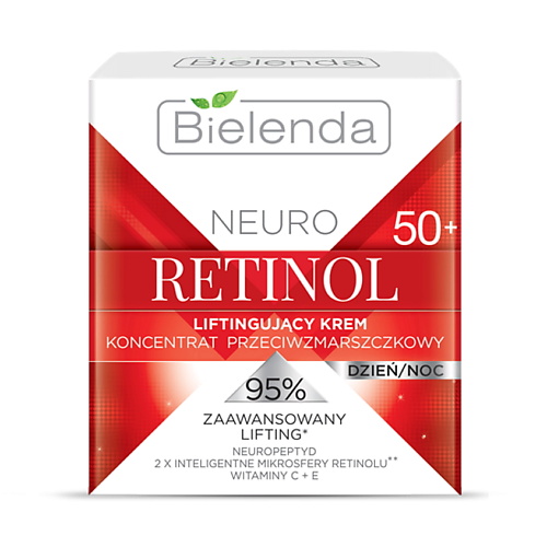 крем для лица bielenda super trio retinol vit c kolagen ультра восстанавливающий крем против морщин 60 Крем для лица BIELENDA Крем для лица против морщин NEURO RETINOL