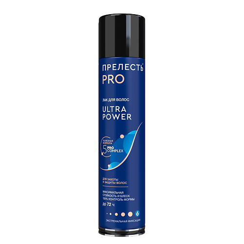 ПРЕЛЕСТЬ PROFESSIONAL Лак для волос ULTRA POWER 300.0 satisfyer мини вибромассажер ultra power bullet 6