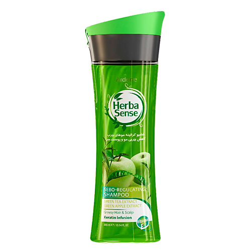 HERBASENSE Шампунь для волос ARDENE KERATIN GREEN TEA GREEN APPLE 300.0 uso paris green apple vanilla 50