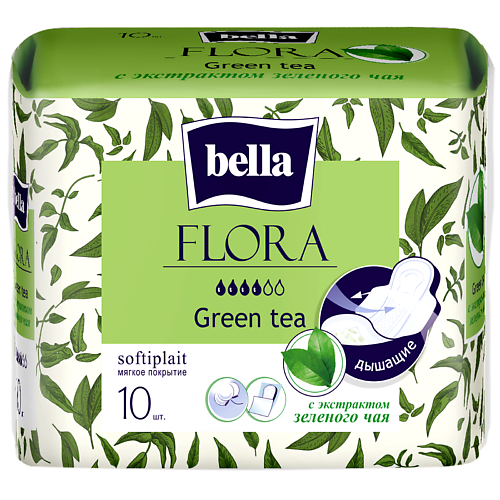 BELLA Прокладки FLORA Green tea 10.0 MPL307335 - фото 1