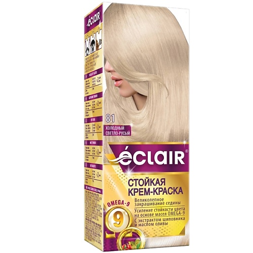 ECLAIR Стойкая крем-краска  для волос с маслами OMEGA 9 MPL309824 - фото 1