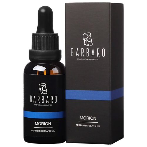 BARBARO Масло для бороды парфюмированное смягчающее MORION 30.0 the act парфюмированное массажное масло для тела 300 0