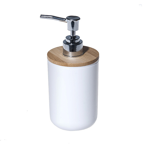 Дозатор для жидкого мыла FRESH CODE Диспенсер для жидкого мылаFresh, пластик, бамбук штора для ванной fresh code autumn vibes 180х180 см