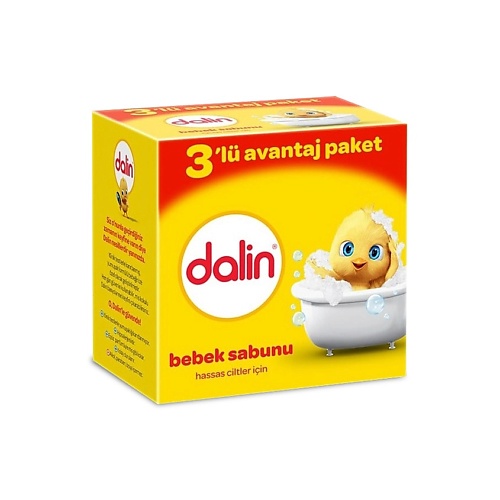DALIN Детское мыло кусковое гипоаллергенное с первых дней 300.0