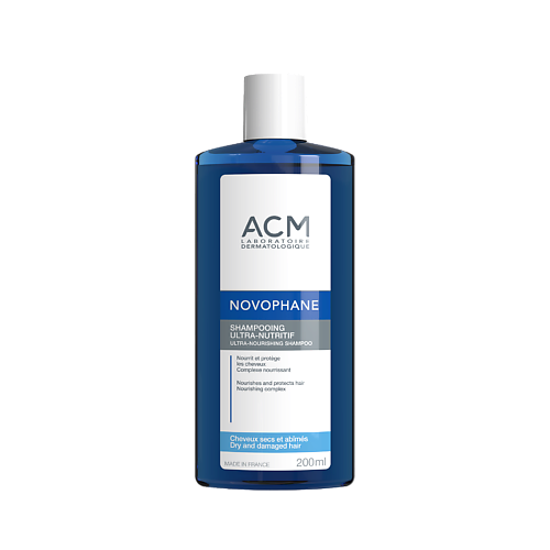 Шампунь для волос ACM LABORATOIRE DERMATOLOGIQUE NOVOPHANE ультрапитательный шампуньдля сухих и поврежденных волос acm novophane ultra nourishing shampoo 200ml
