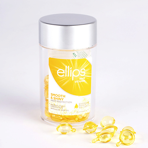 Масло для волос ELLIPS Hair Vitamin Smooth & Shiny Масло для питания тонких волос масло для волос ellips balinese essential oil nourish