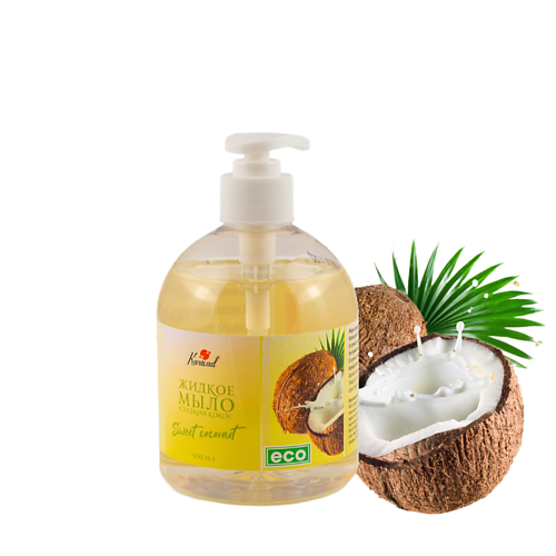 Мыло жидкое KARISAD Жидкое мыло для рук и тела парфюмированное кокос цена и фото