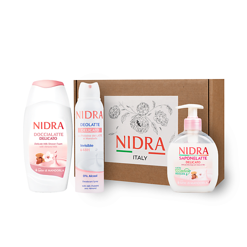 Набор средств для ванной и душа NIDRA Косметический набор для ухода цена и фото