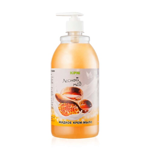Мыло жидкое KIPNI Крем-мыло жидкое универсальное с дозатором Лесной мед