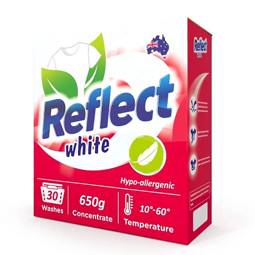 цена Порошок для стирки REFLECT Стиральный порошок WHITE для белого белья