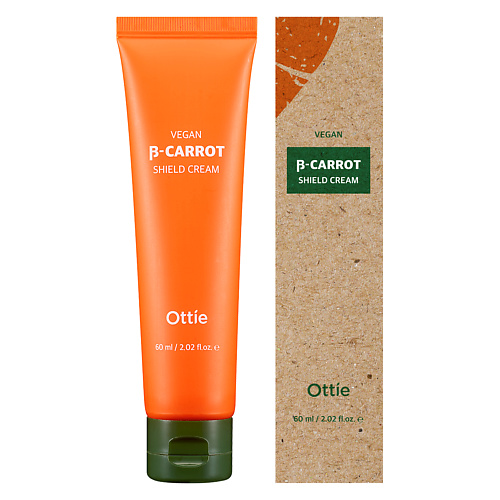 Крем для лица OTTIE Укрепляющий крем на основе гидролата органической моркови Ottie Vegan Beta-Carrot Shield Cream очищающая пенка для лица ottie vegan beta carrot foam cleanser 100 мл