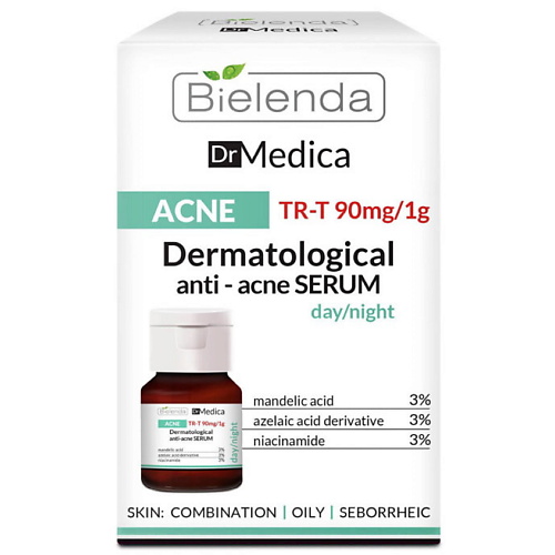 Сыворотка для лица BIELENDA Сыворотка для лица против акне DR MEDICA ACN уход за кожей лица bielenda эмульсия для лица против акне dr medica acne