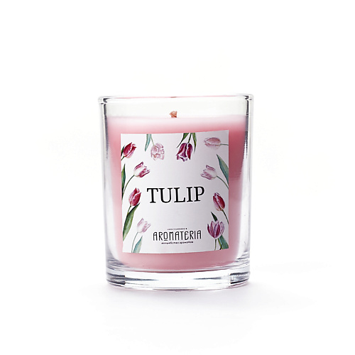 Свеча AROMATERIA Ароматическая свеча  Тюльпан / Tulip ароматы для дома aromateria ароматическая свеча ведьмак