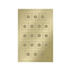 Металлизированные наклейки Metallic Stickers №M01 Gold