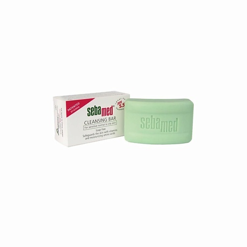 Мыло твердое для умывания SEBAMED Кусковое мыло Cleansing Bar для чувствительной кожи нормального и жирного типа